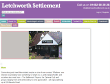Tablet Screenshot of letchworthsettlement.org.uk